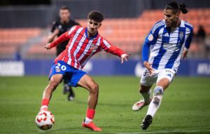 Carlos Becken fue una de las novedades del Recre en el once inicial en Majadahonda, donde amarró un trabajado empate. / Foto: @recreoficial.