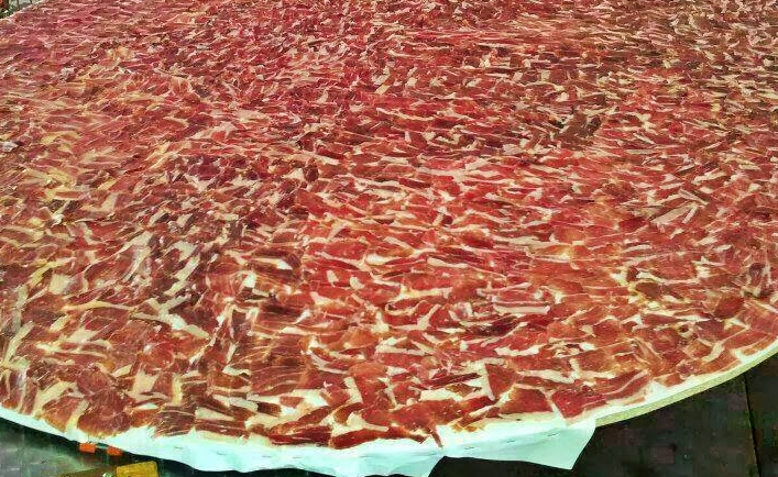 plato jamón gigante