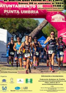 Cartel anunciador del XI Duatlón Cros 'Laguna de El Portil' que va a tener lugar el próximo 30 de noviembre.