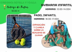 Punta umbría alberga este próximo sábado un torneo de pádel solidario y una divertida gymkhana infantil.