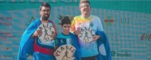 José Antonio Marín se colgó la medalla de plata en el XLII Cross Inclusivo Internacional de Itálica. / Foto: CODA Huelva.